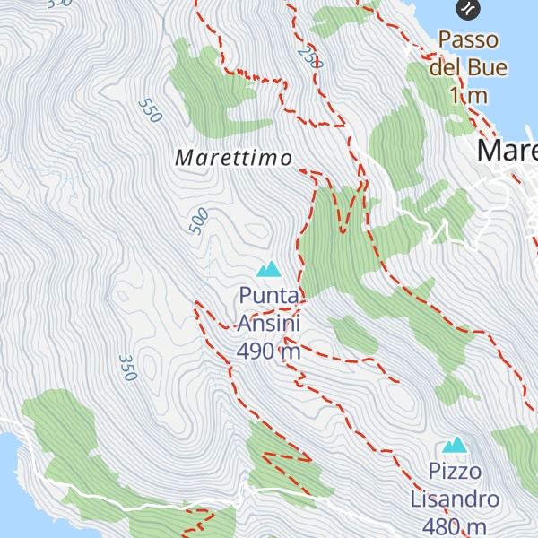 Map of Punta Ansini