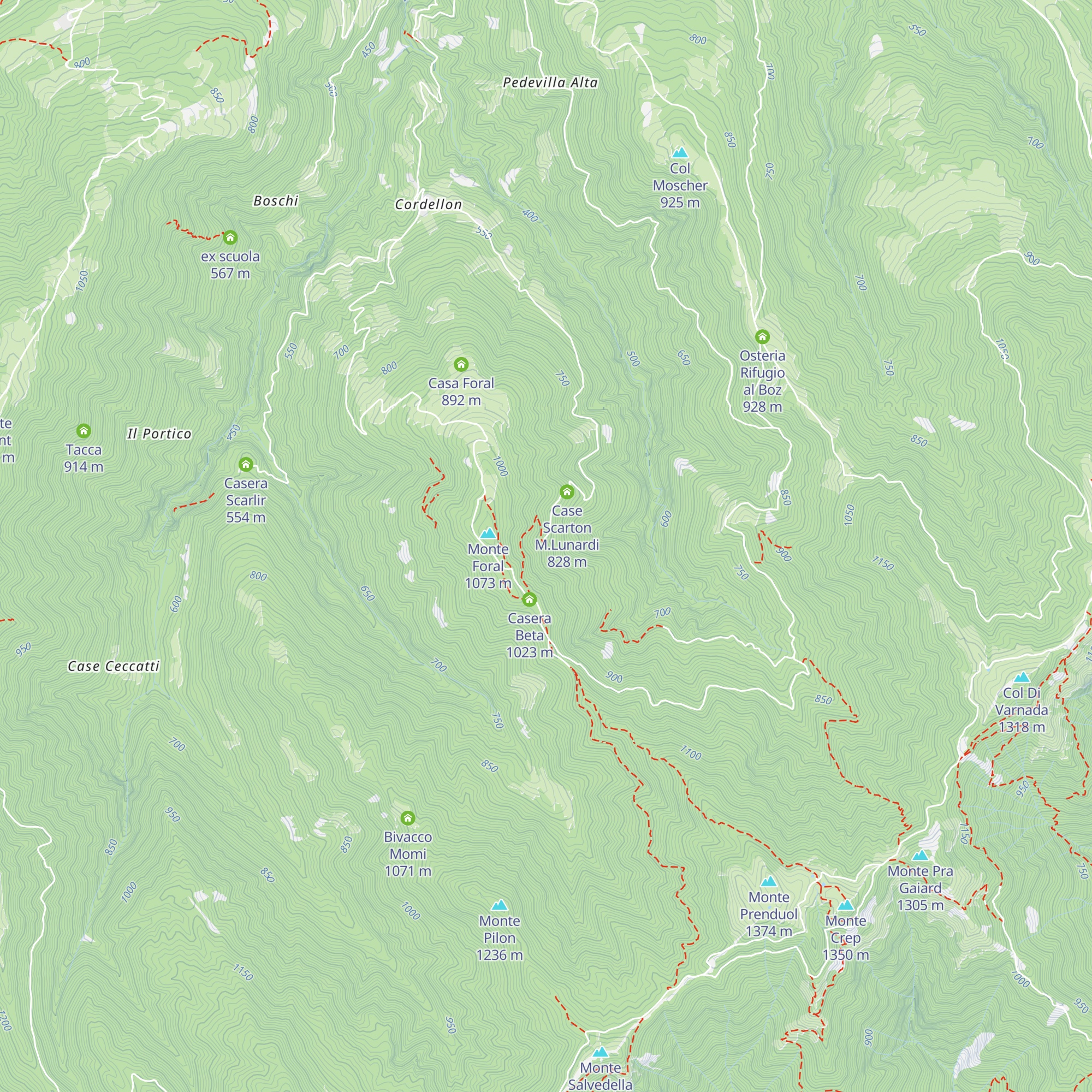Case dal Piva G. Lorenzin map
