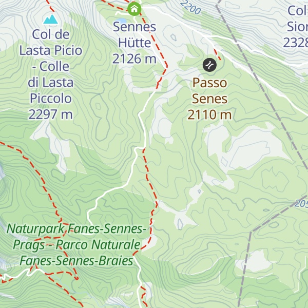 Map of Pian Di Lasta