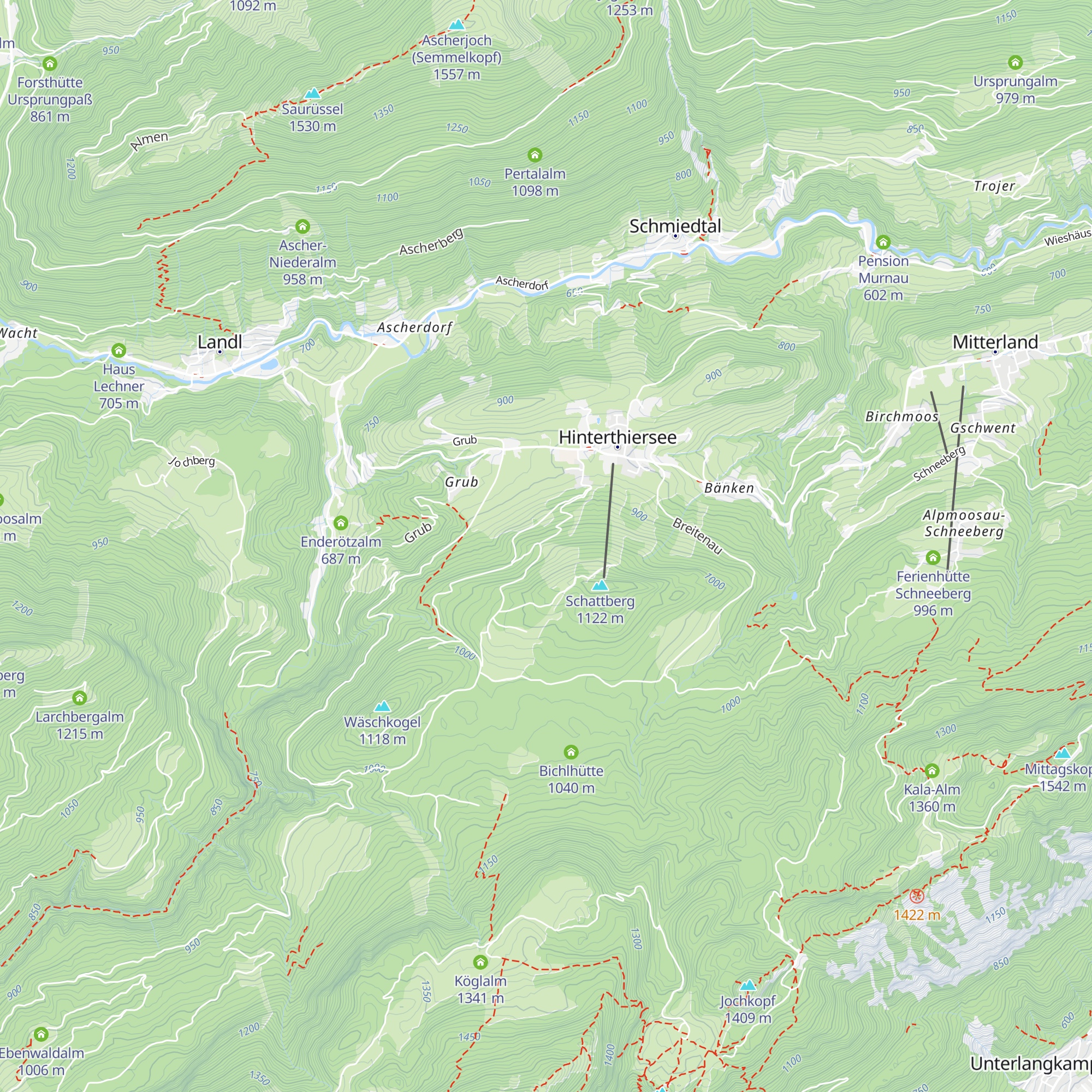 Pension Wieshof map