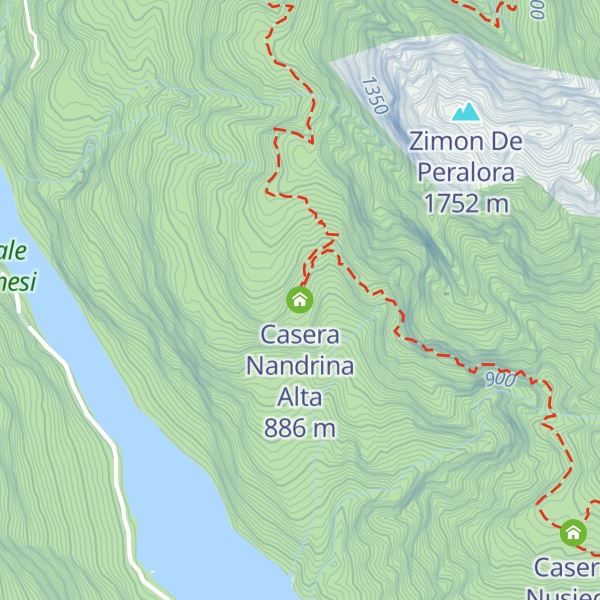 Map of Casera Nandrina Alta
