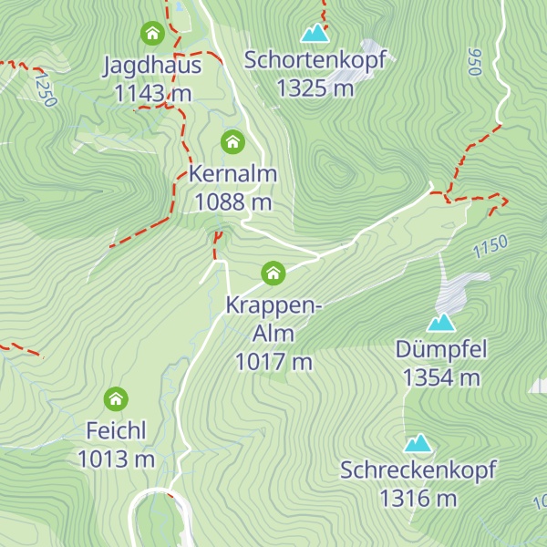 Map of Krappen-Alm