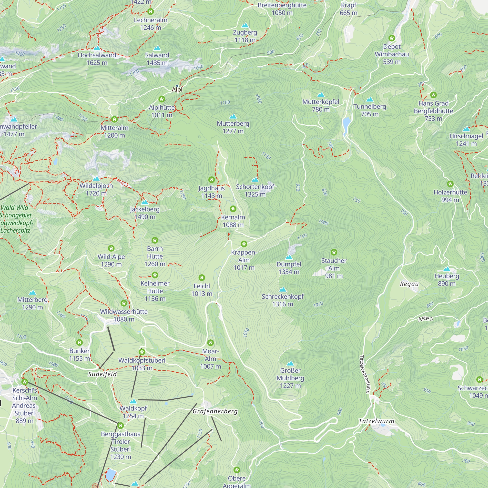 Krappen-Alm map
