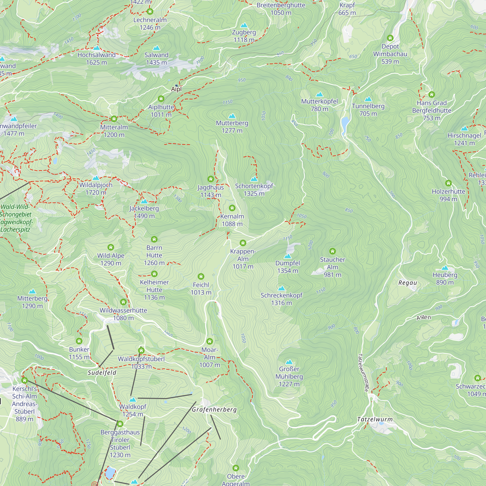 Krappen-Alm map