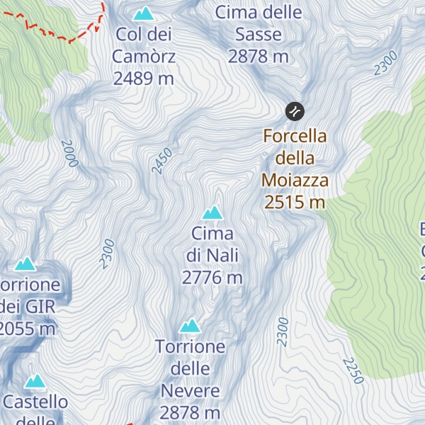 Map of Cima di Nali