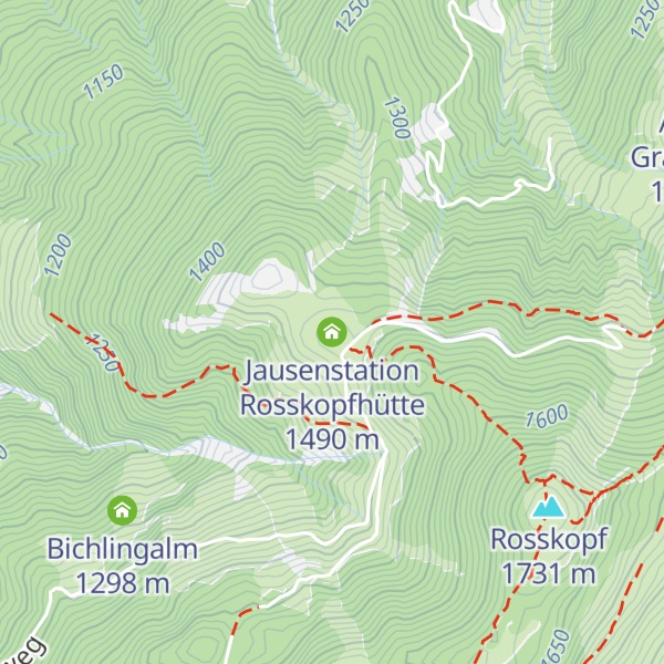 Map of Jausenstation Rosskopfhütte