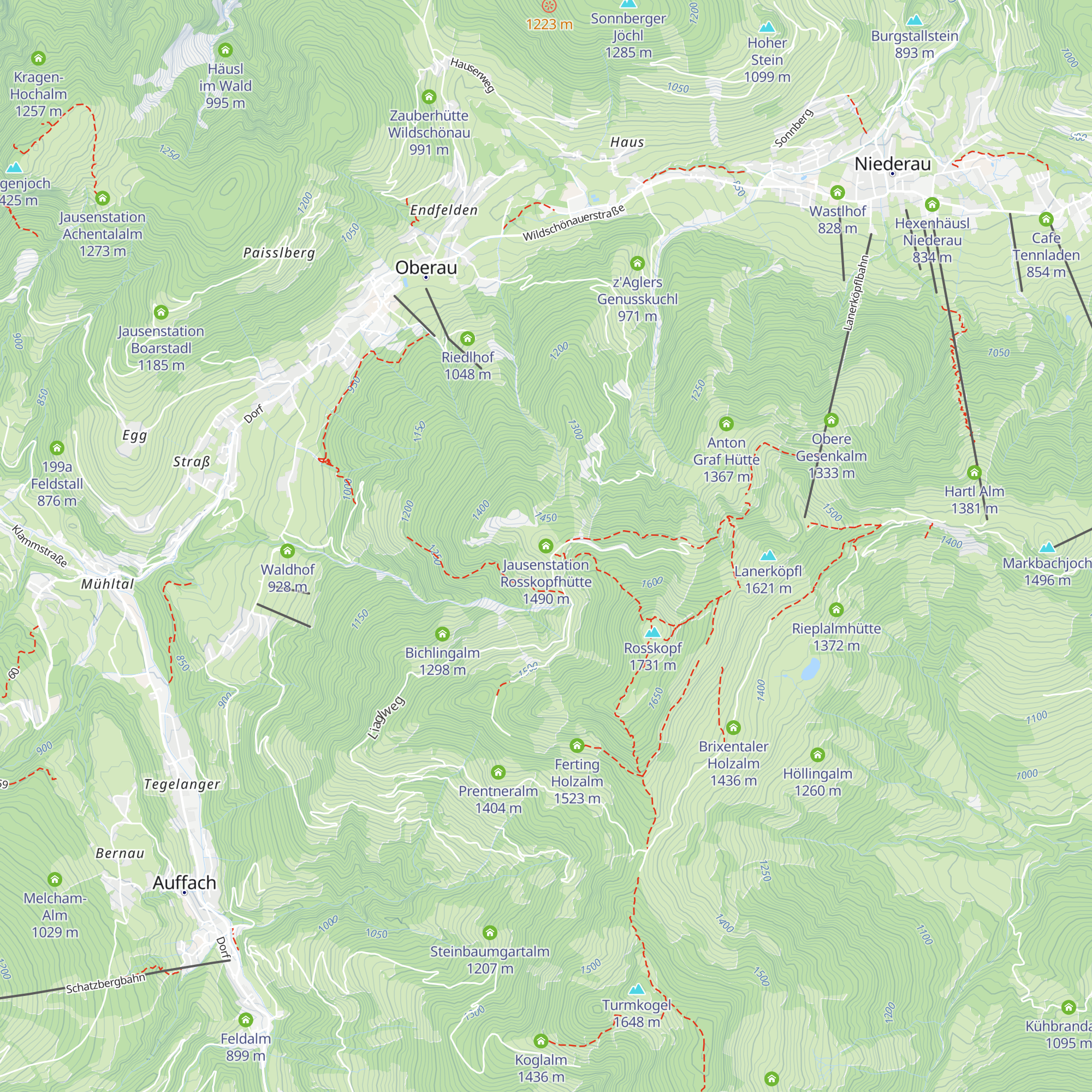Jausenstation Rosskopfhütte map