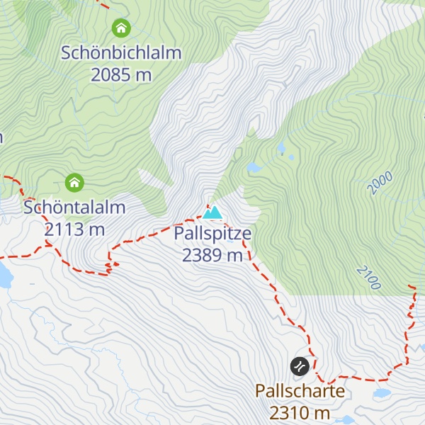 Map of Pallspitze