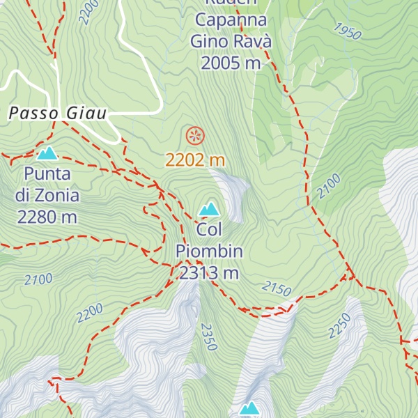 Map of Col Piombin