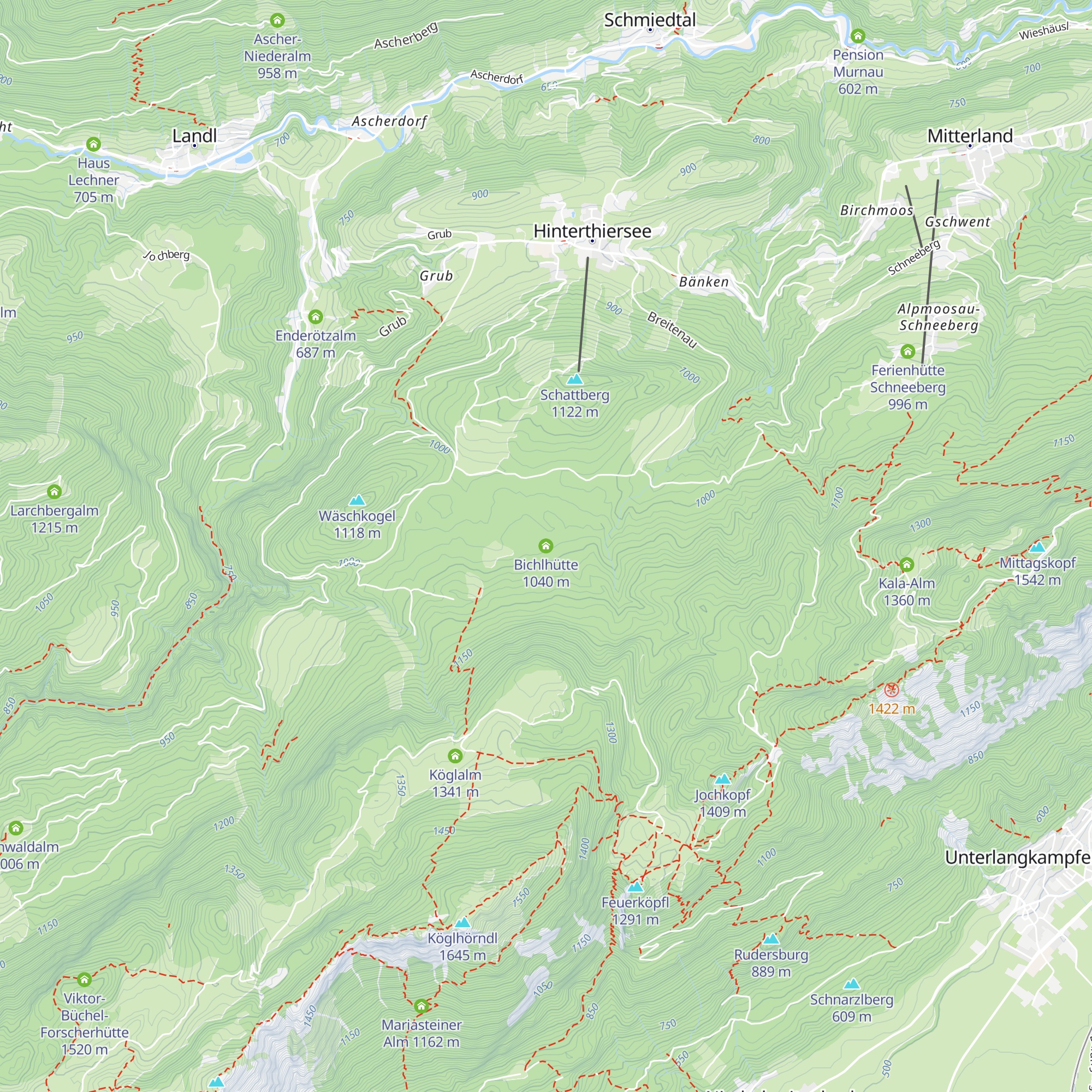 Bichlhütte map
