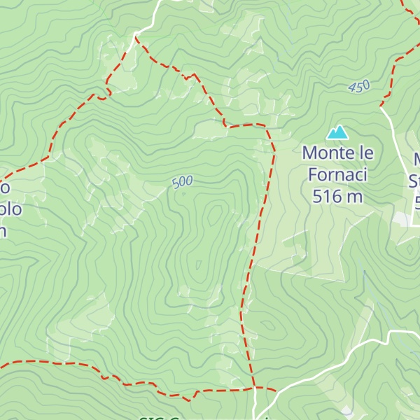 Map of Monte Regolano