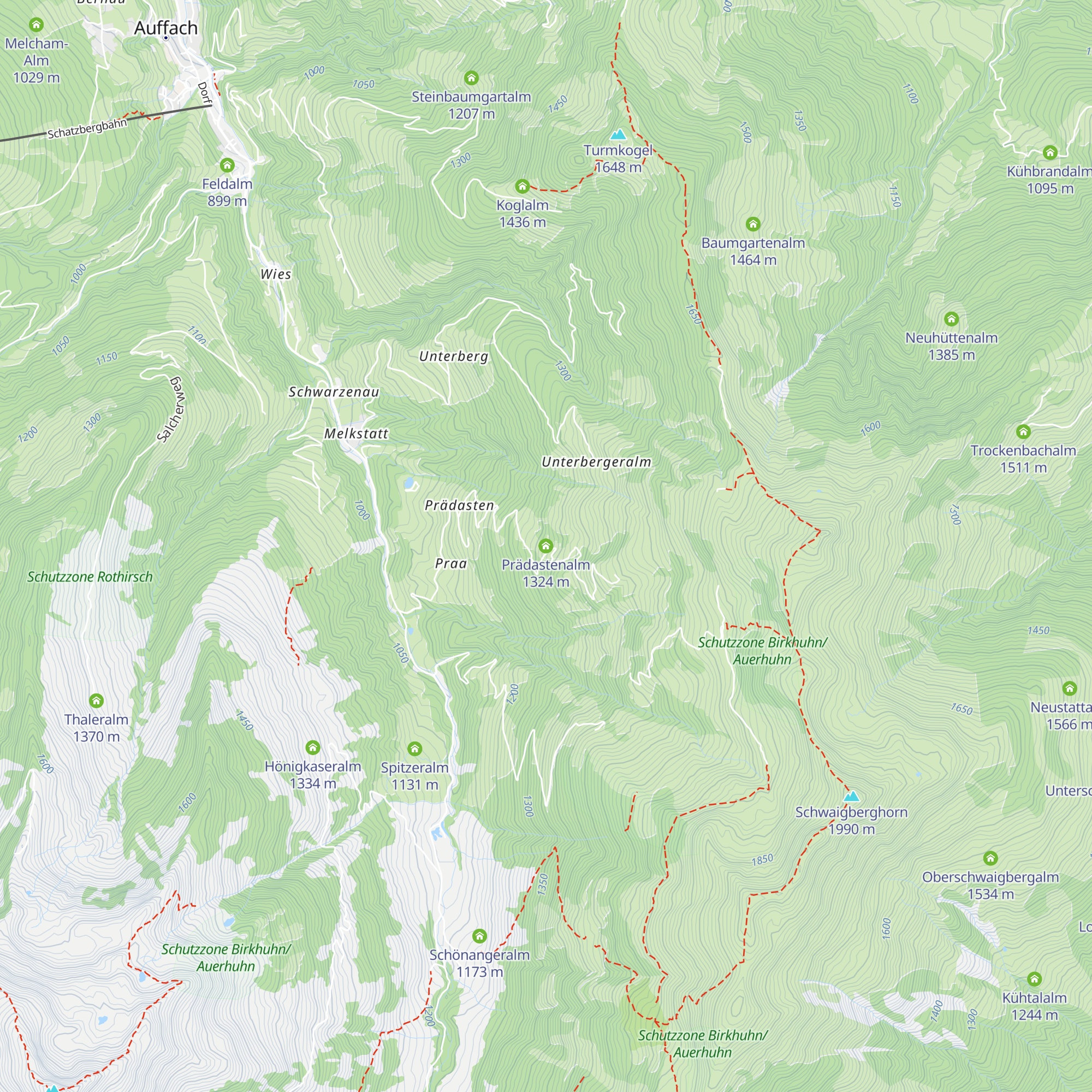 Prädastenalm map