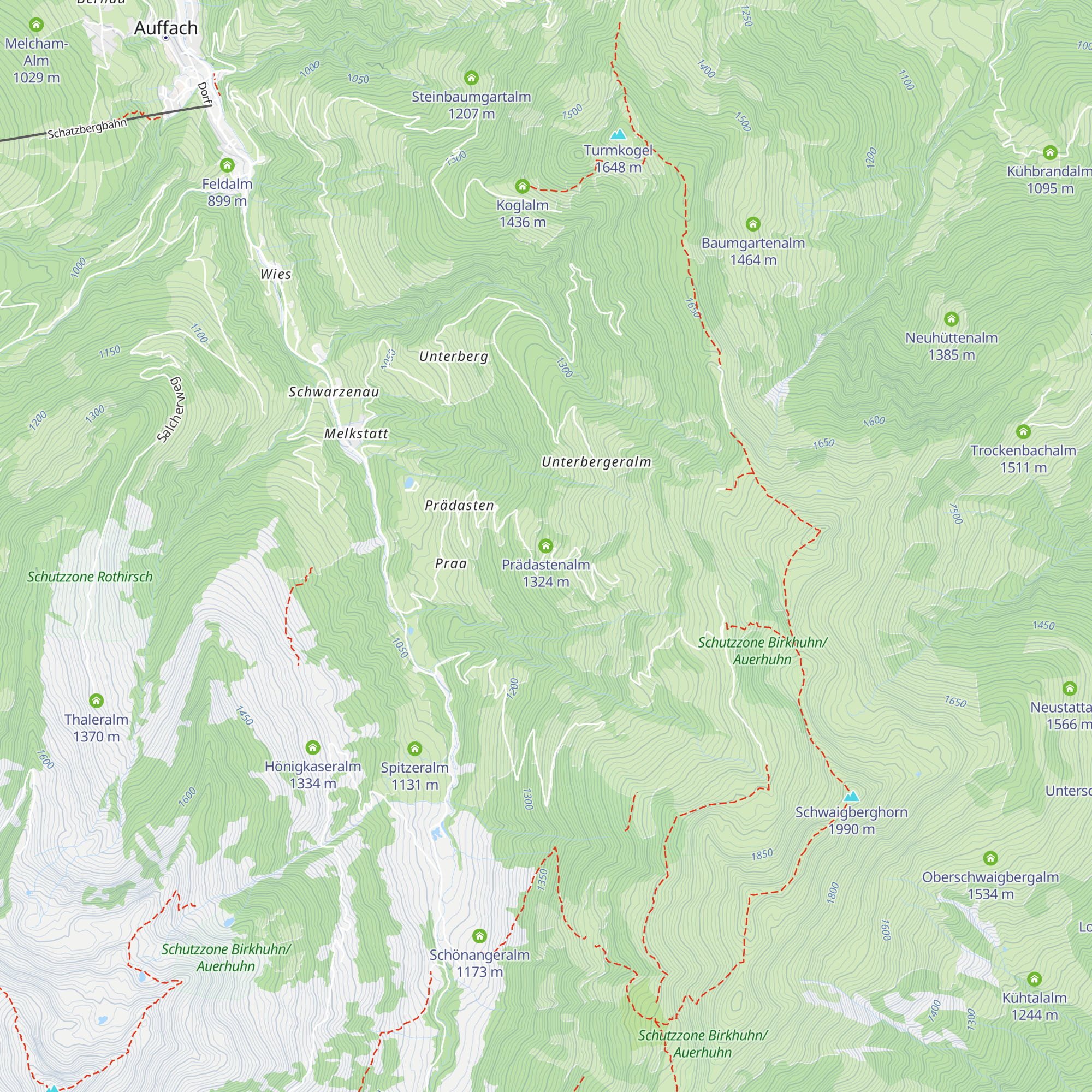 Prädastenalm map