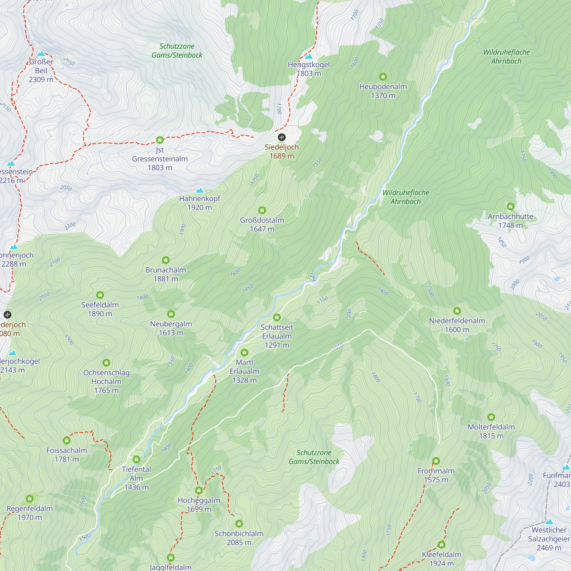 Sonnseit Erlaualm map