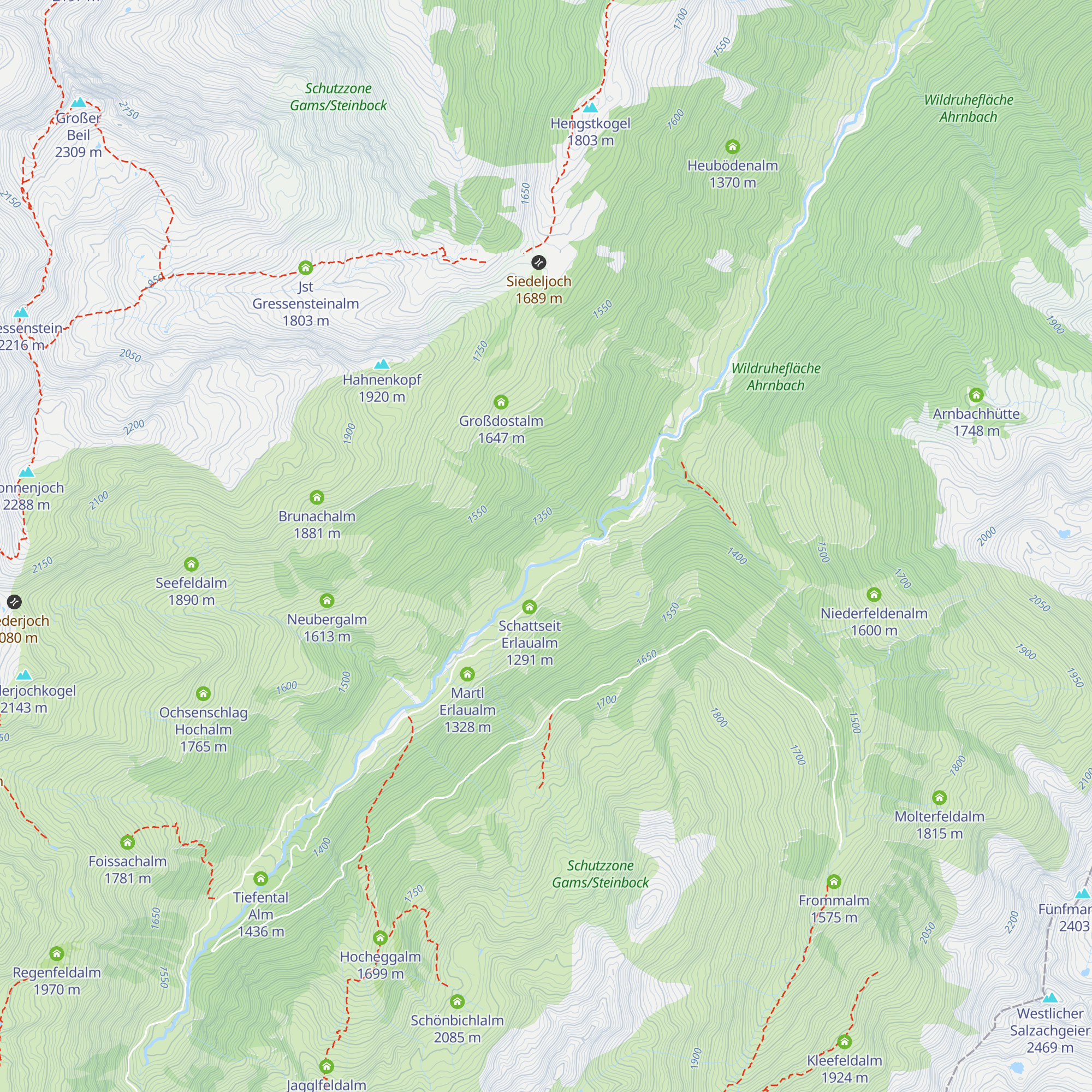 Sonnseit Erlaualm map