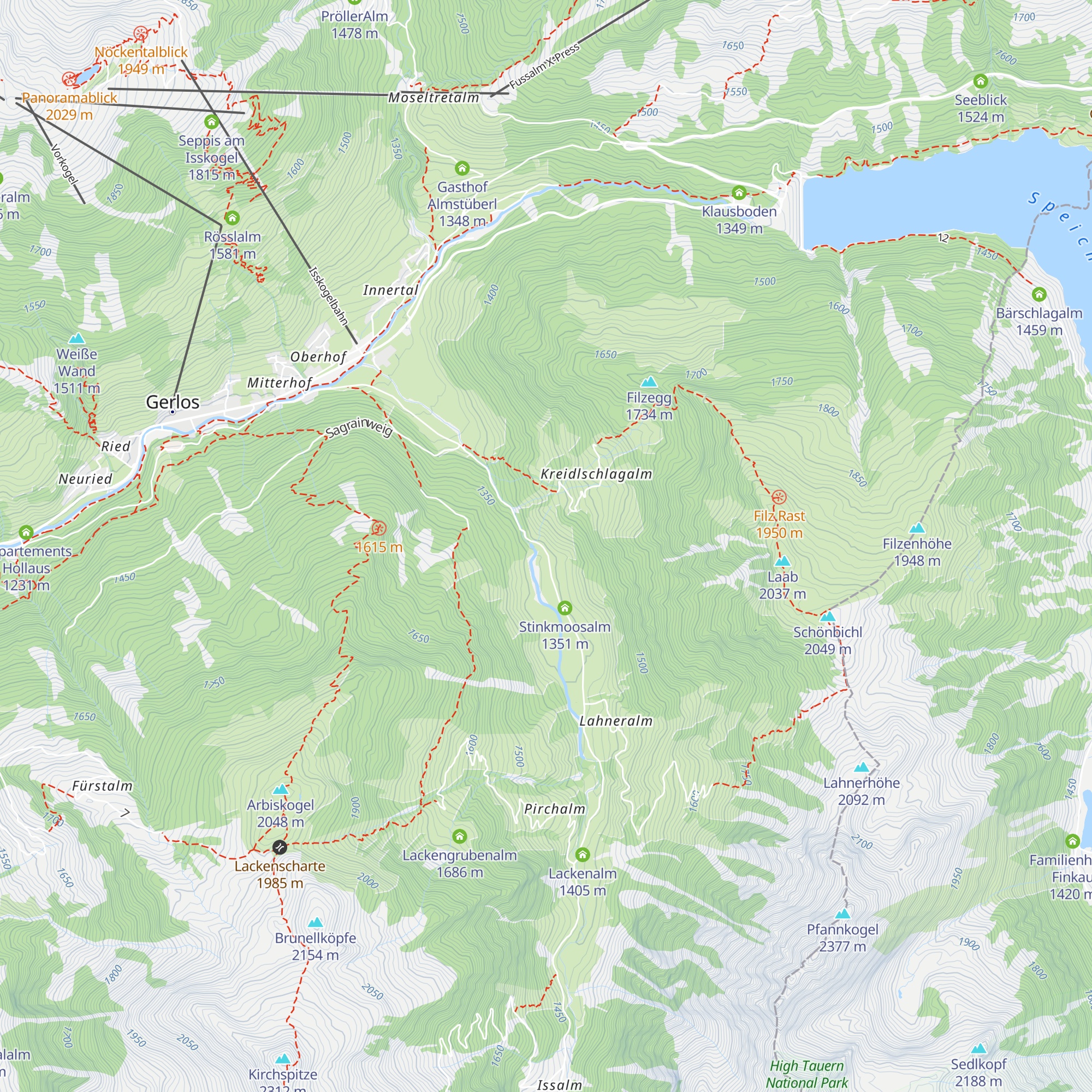 Jörgleralm im Schönachtal map