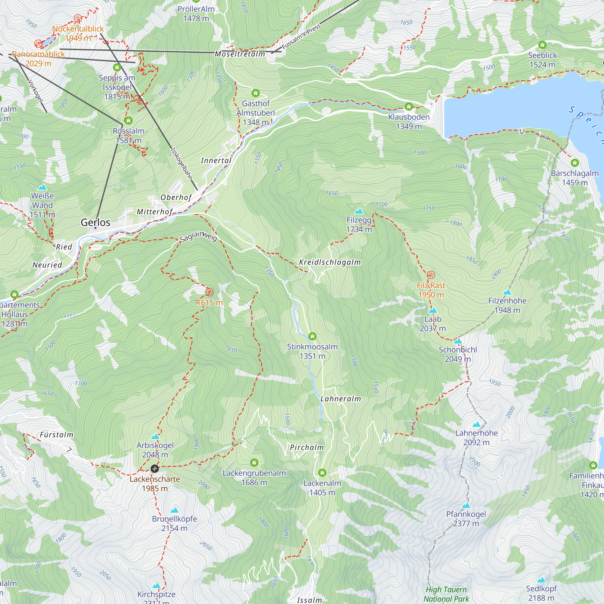 Jörgleralm im Schönachtal map