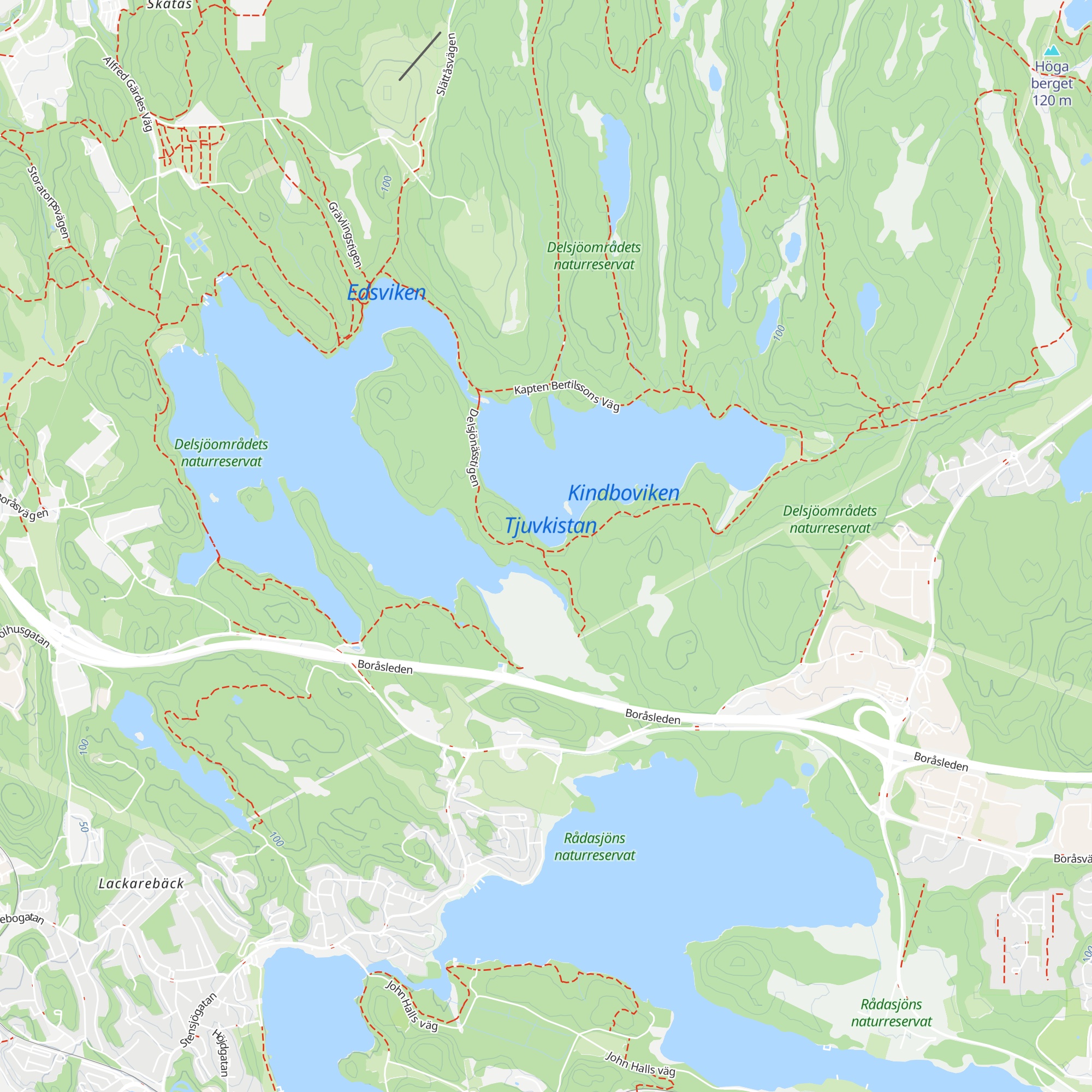 Delsjön 3 map