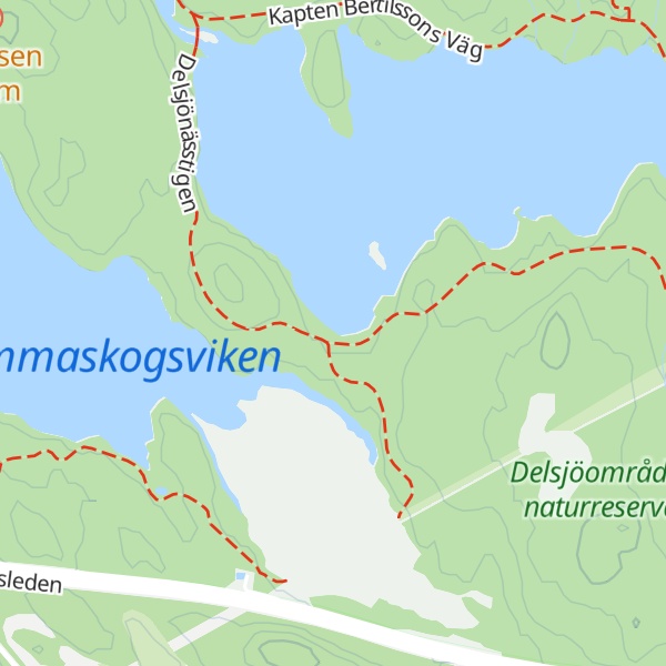 Map of Delsjön 3