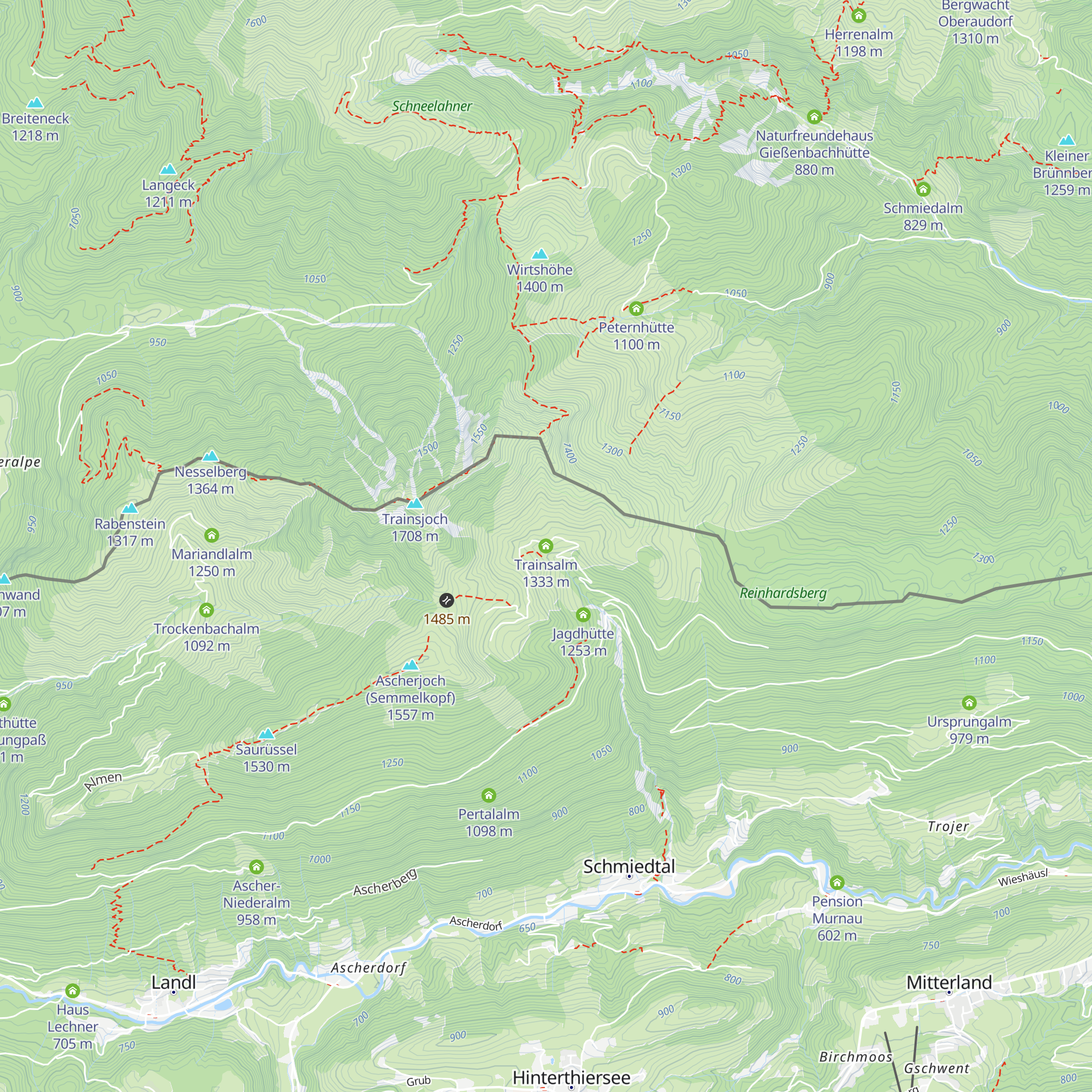 Trainsalm map