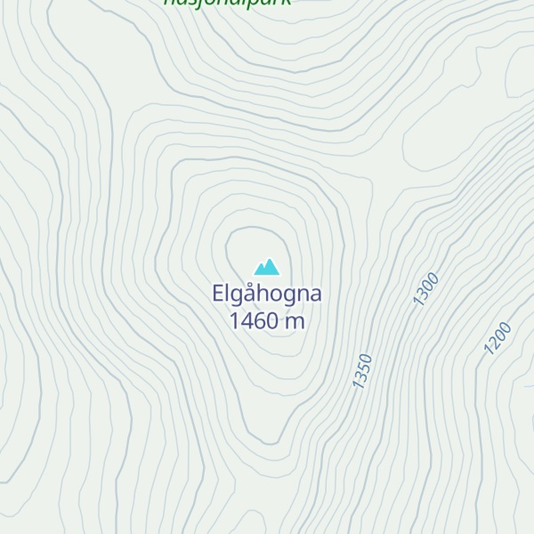 Map of Elgåhogna