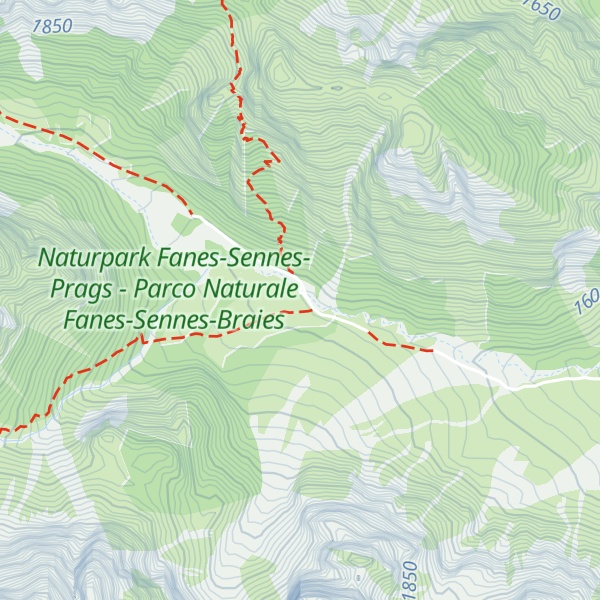 Map of Grünwaldalm - Malga Foresta