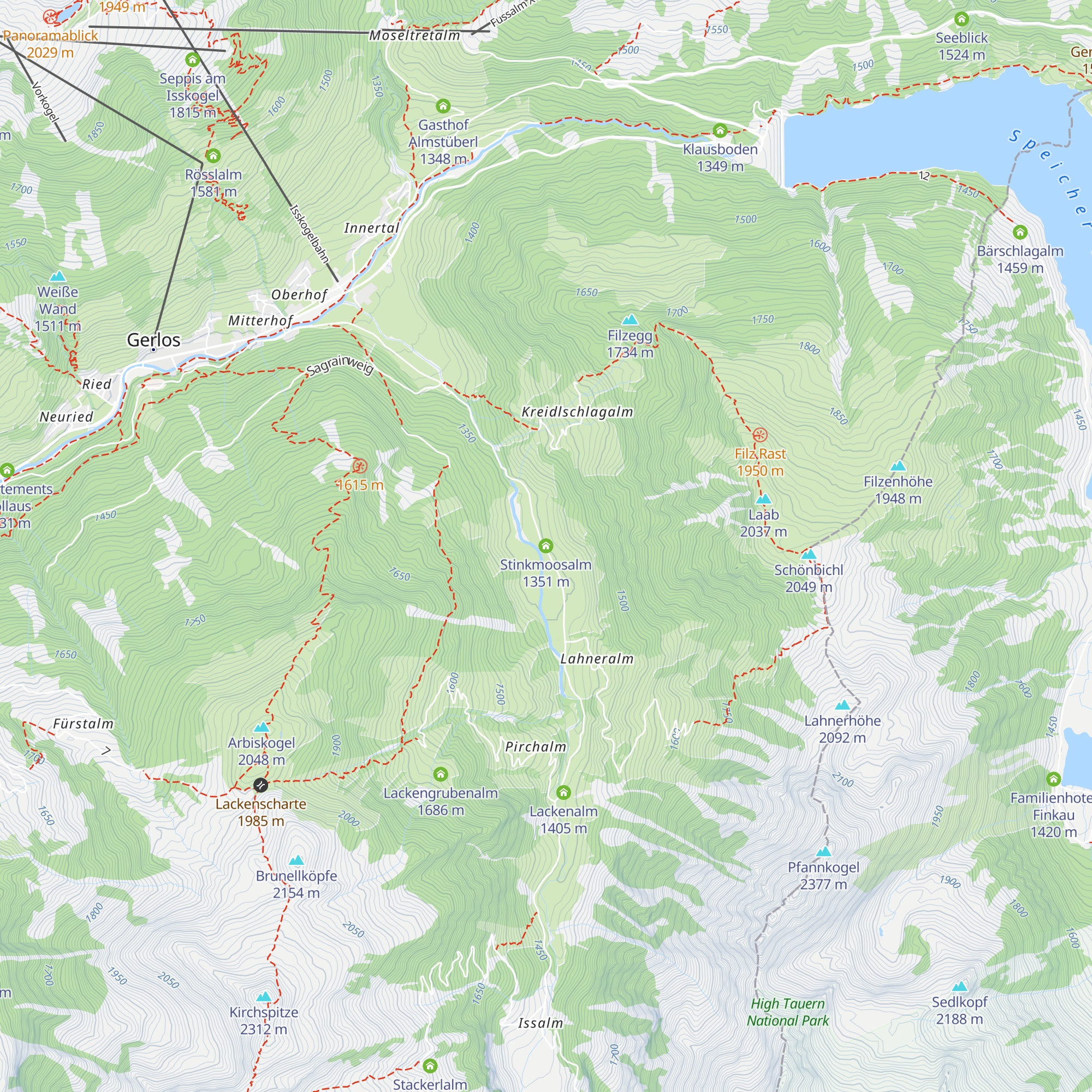 Stinkmoosalm map