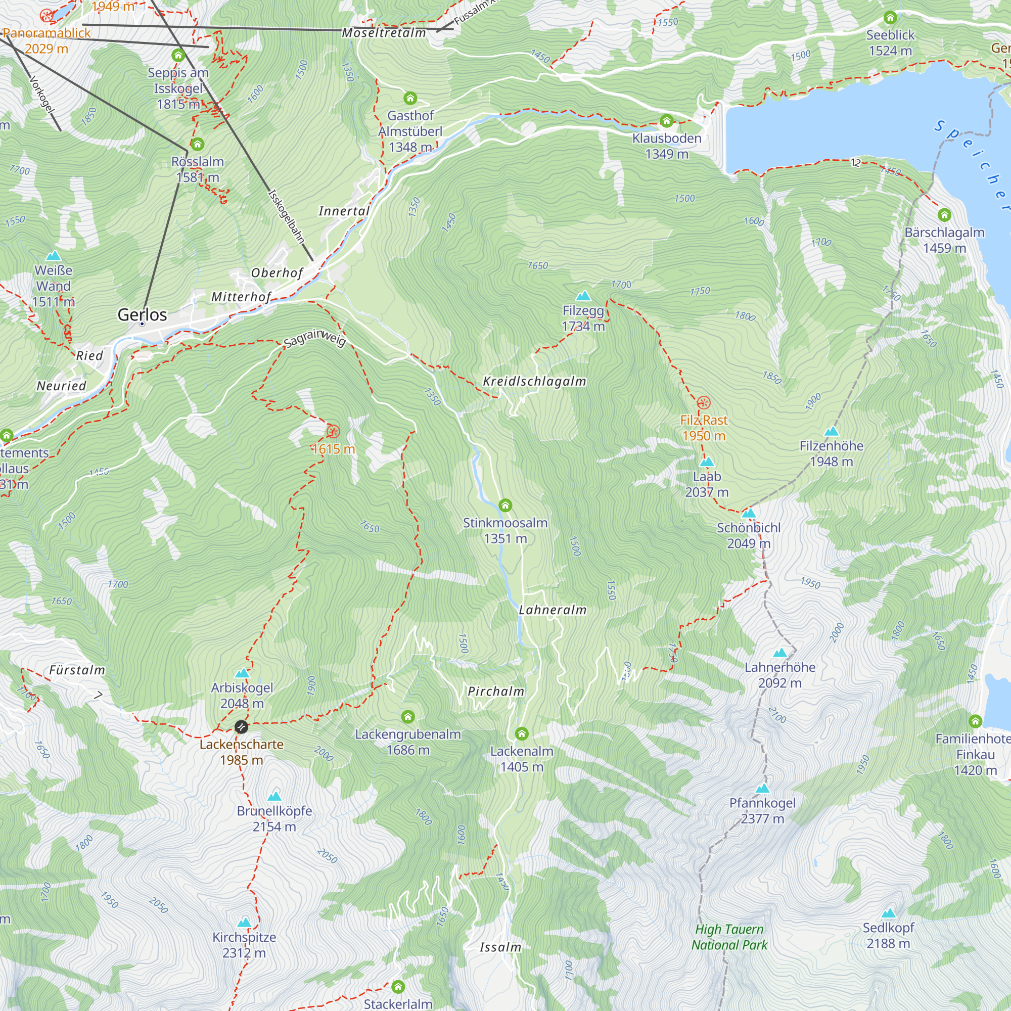 Stinkmoosalm map