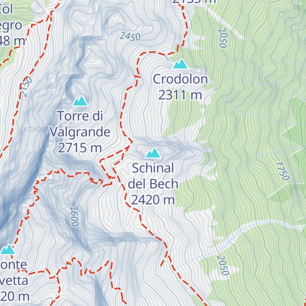 Map of Schinal del Bech
