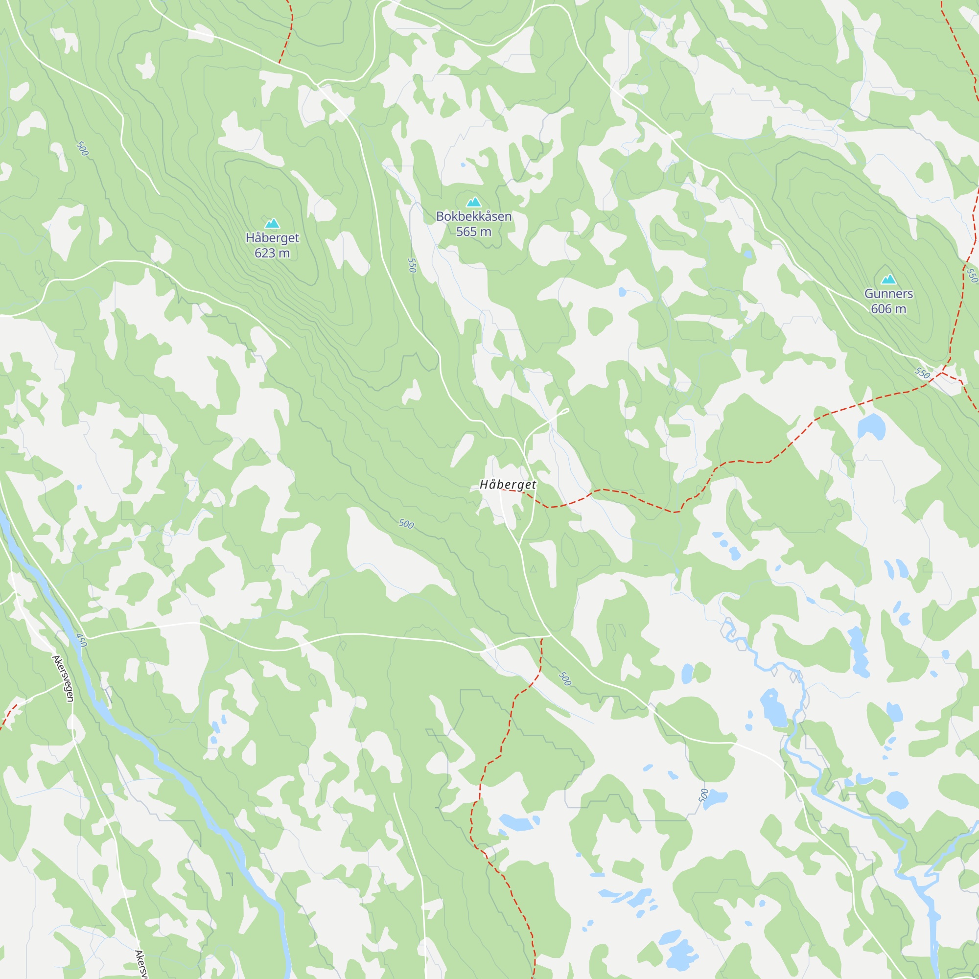Håberget map