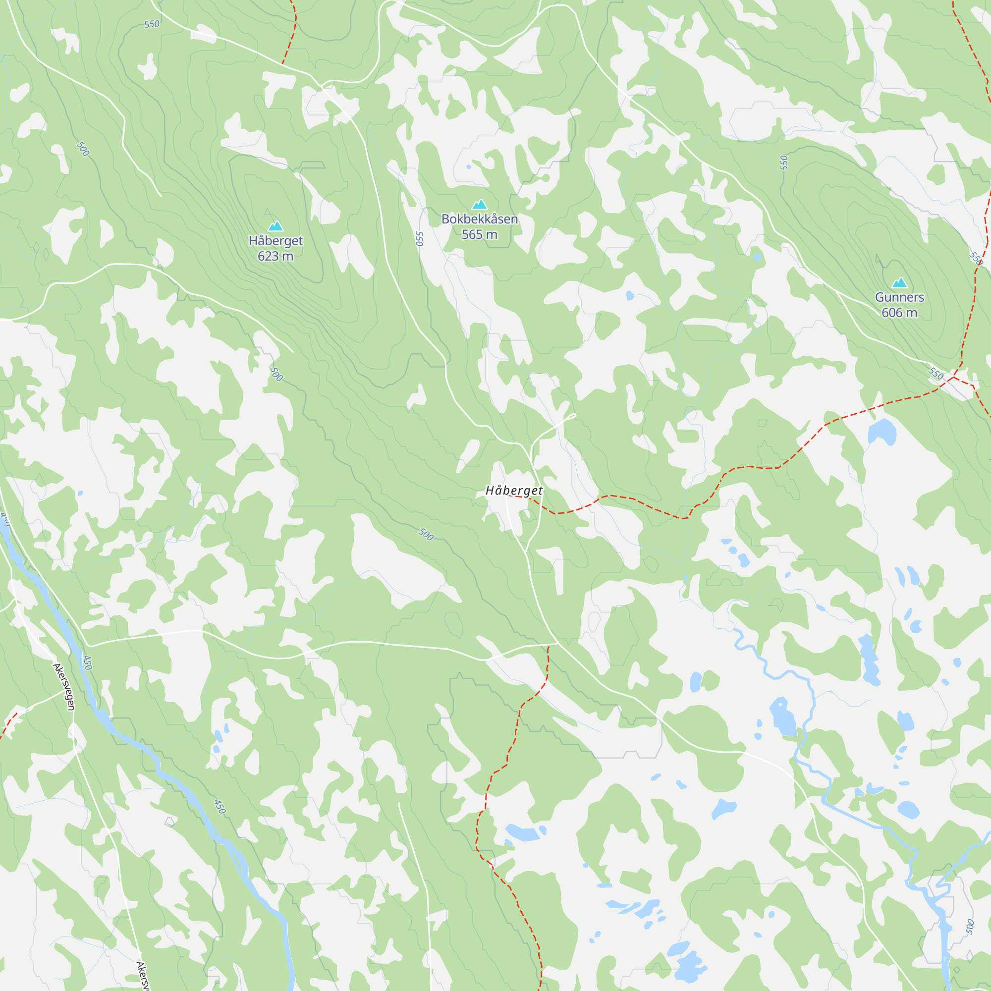 Håberget map