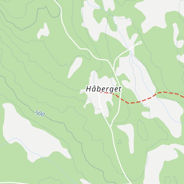 Map of Håberget