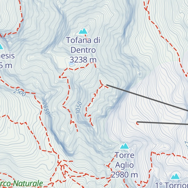Map of Tofana di Mezzo
