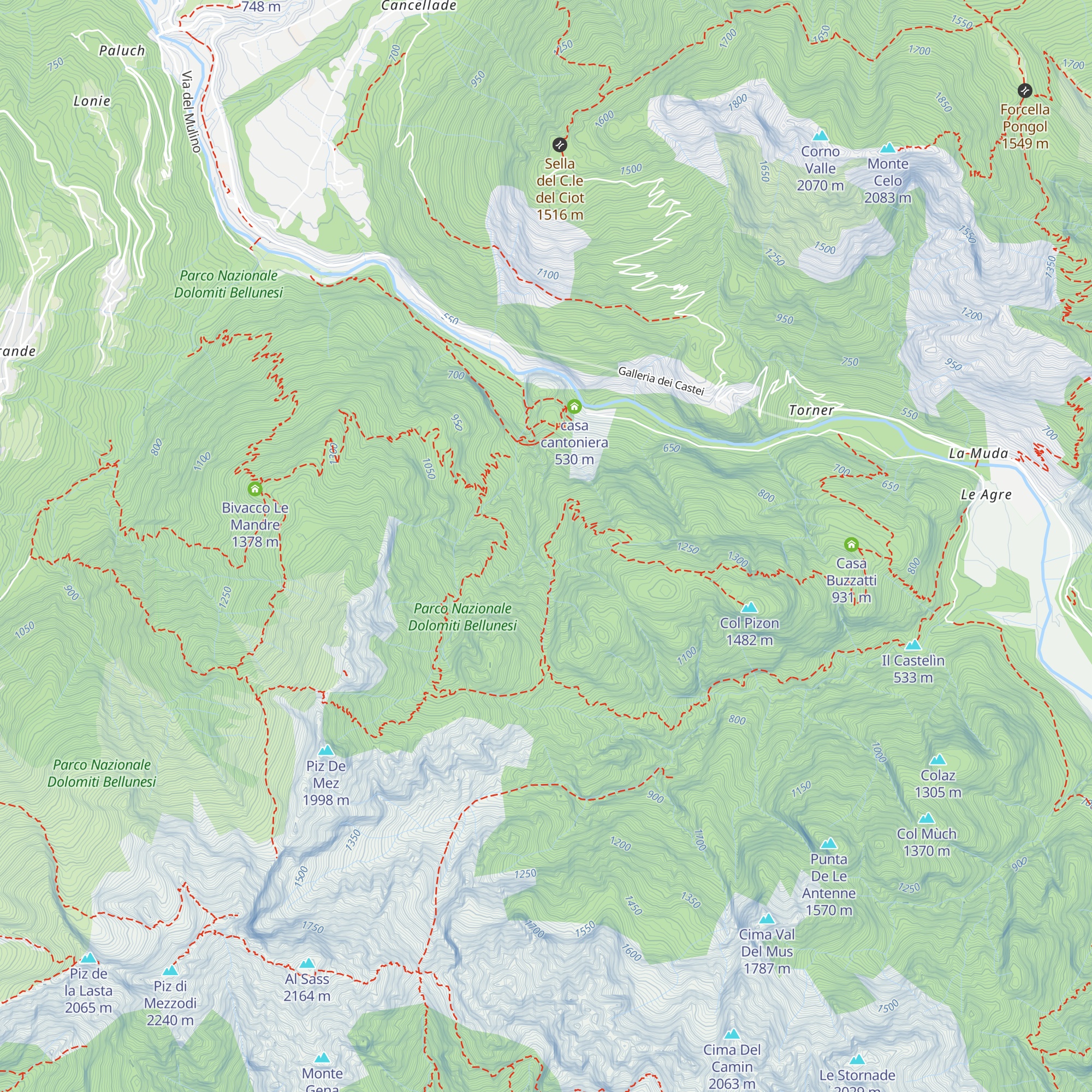 casera de le pale map