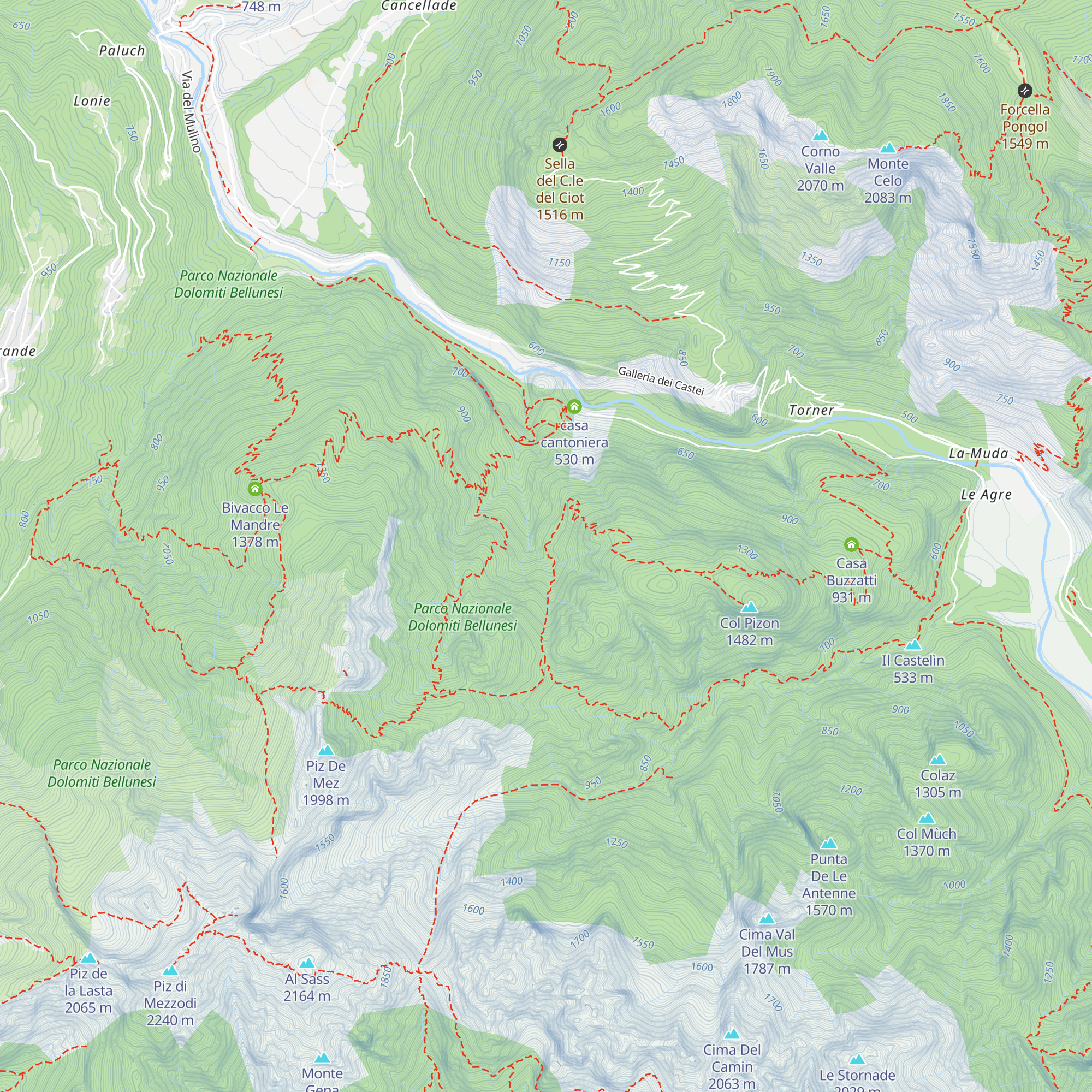 casera de le pale map