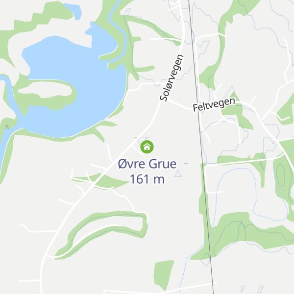 Map of Øvre Grue