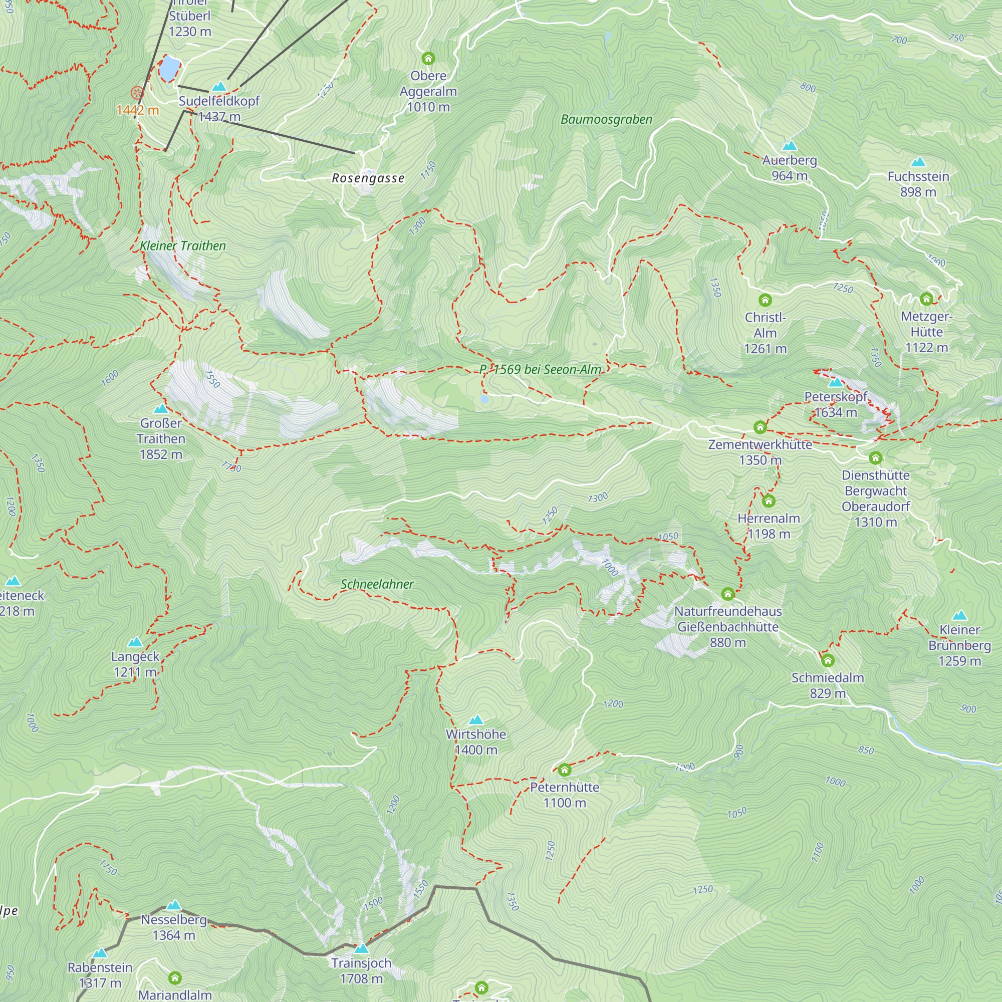 Steilenalm map