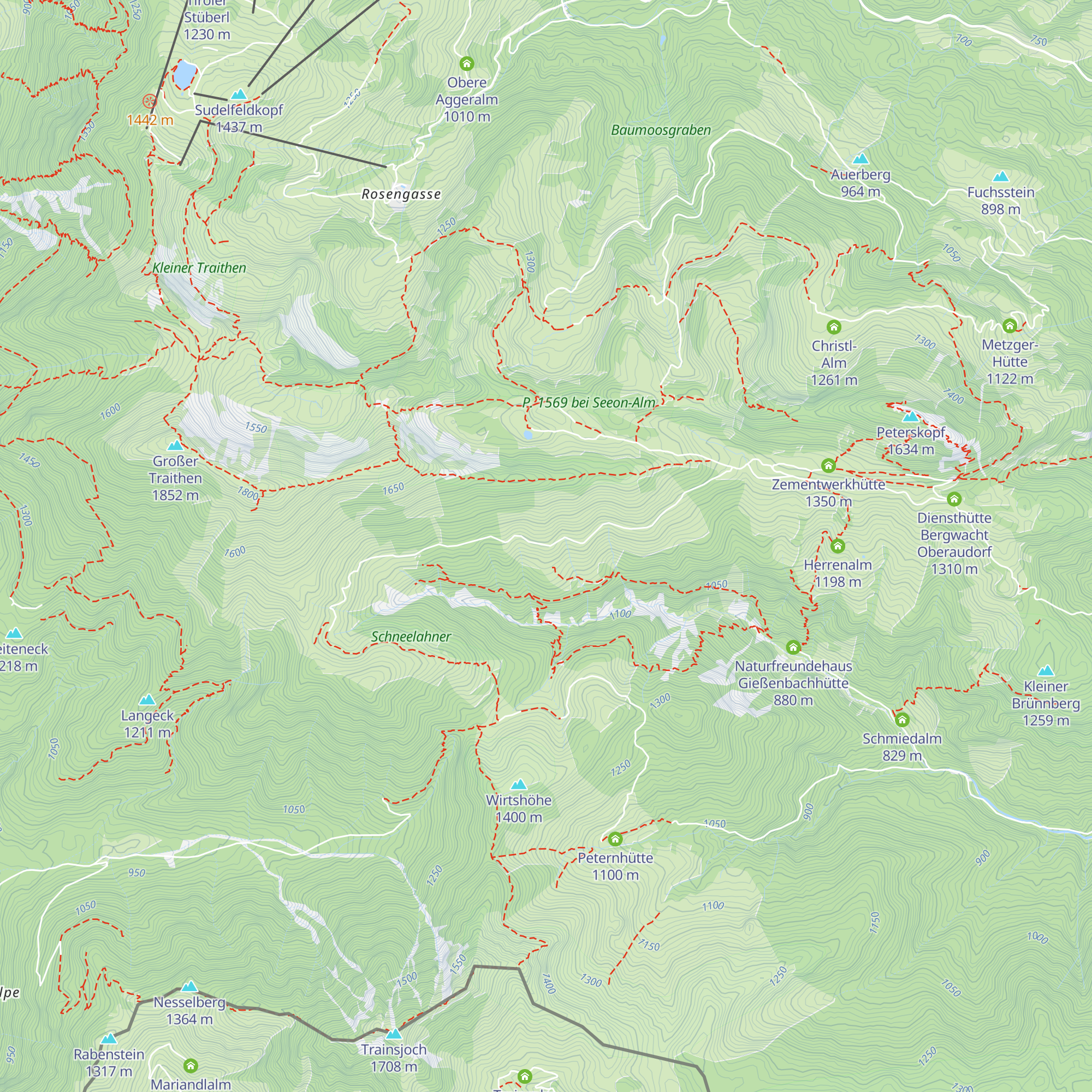 Steilenalm map
