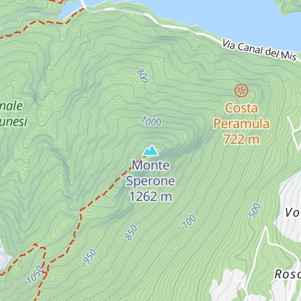 Map of Monte Sperone