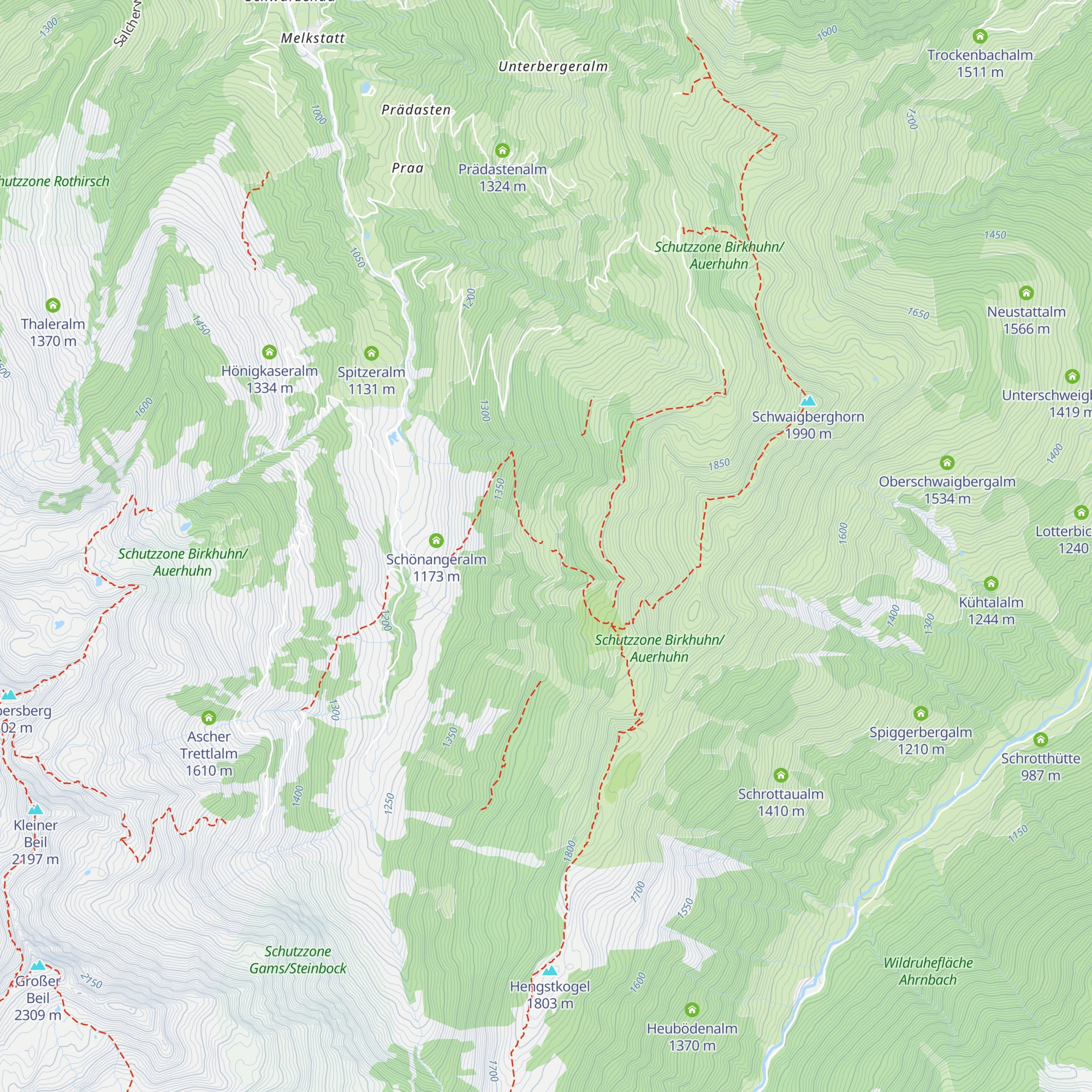 Breiteggalm map