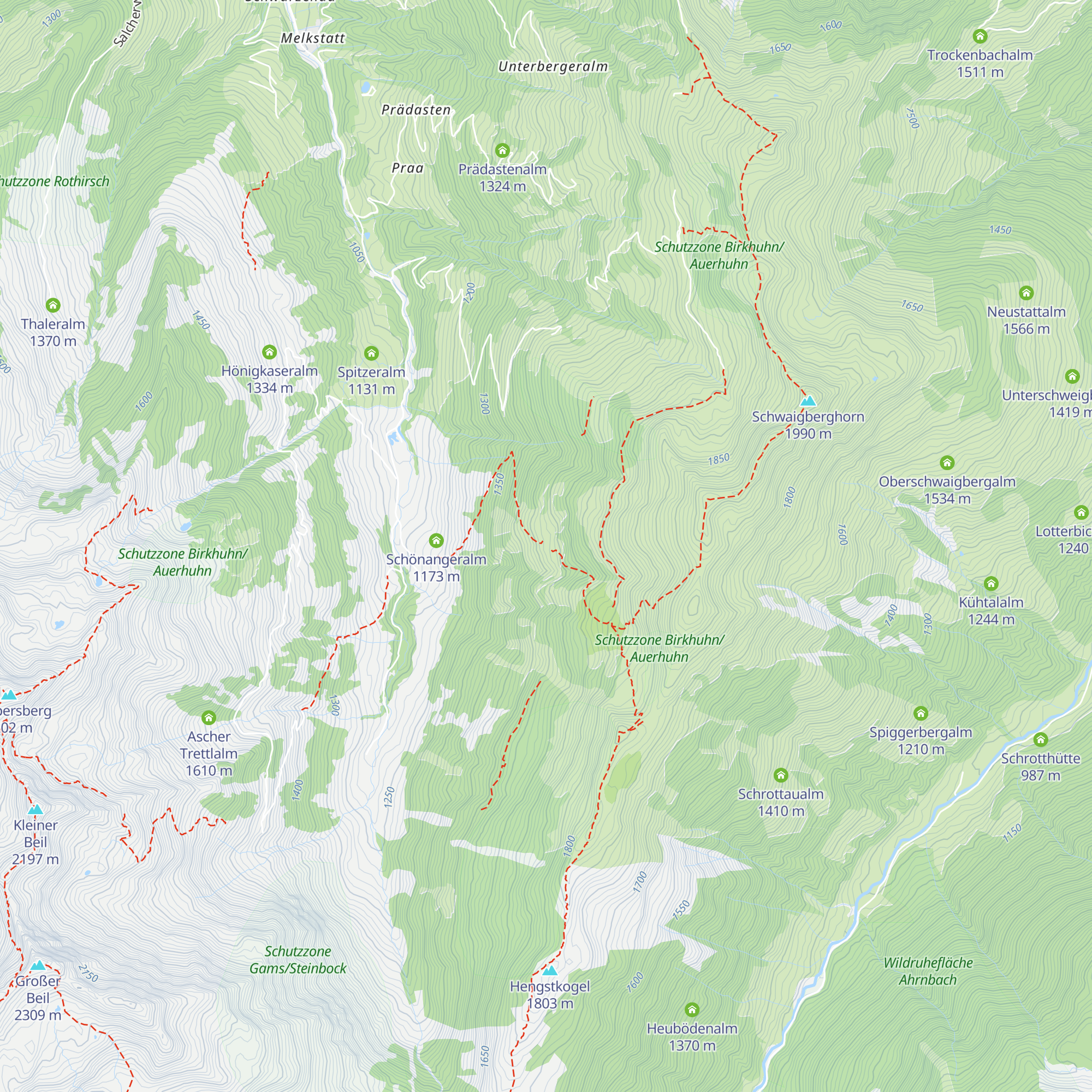 Breiteggalm map