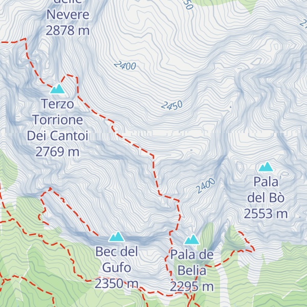 Map of Cresta delle Masenade