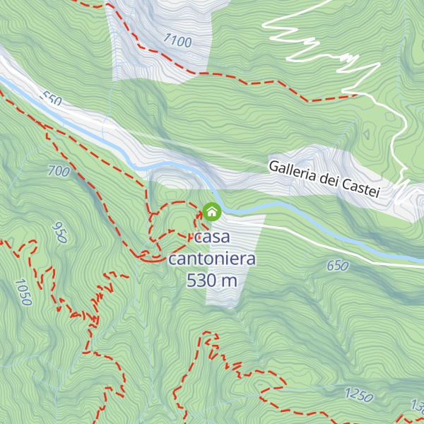 Map of casa cantoniera