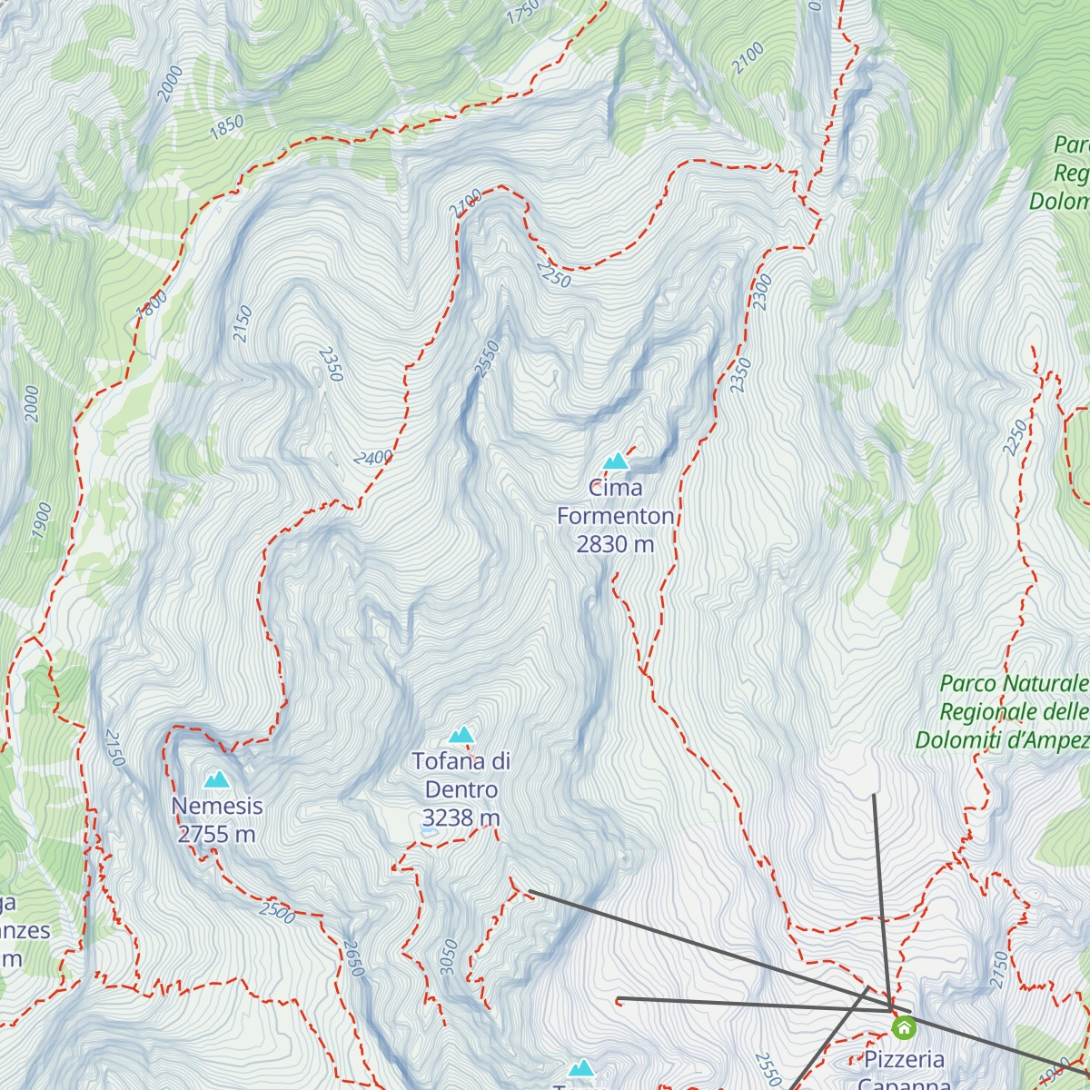 Bivacco Baracca degli Alpini map