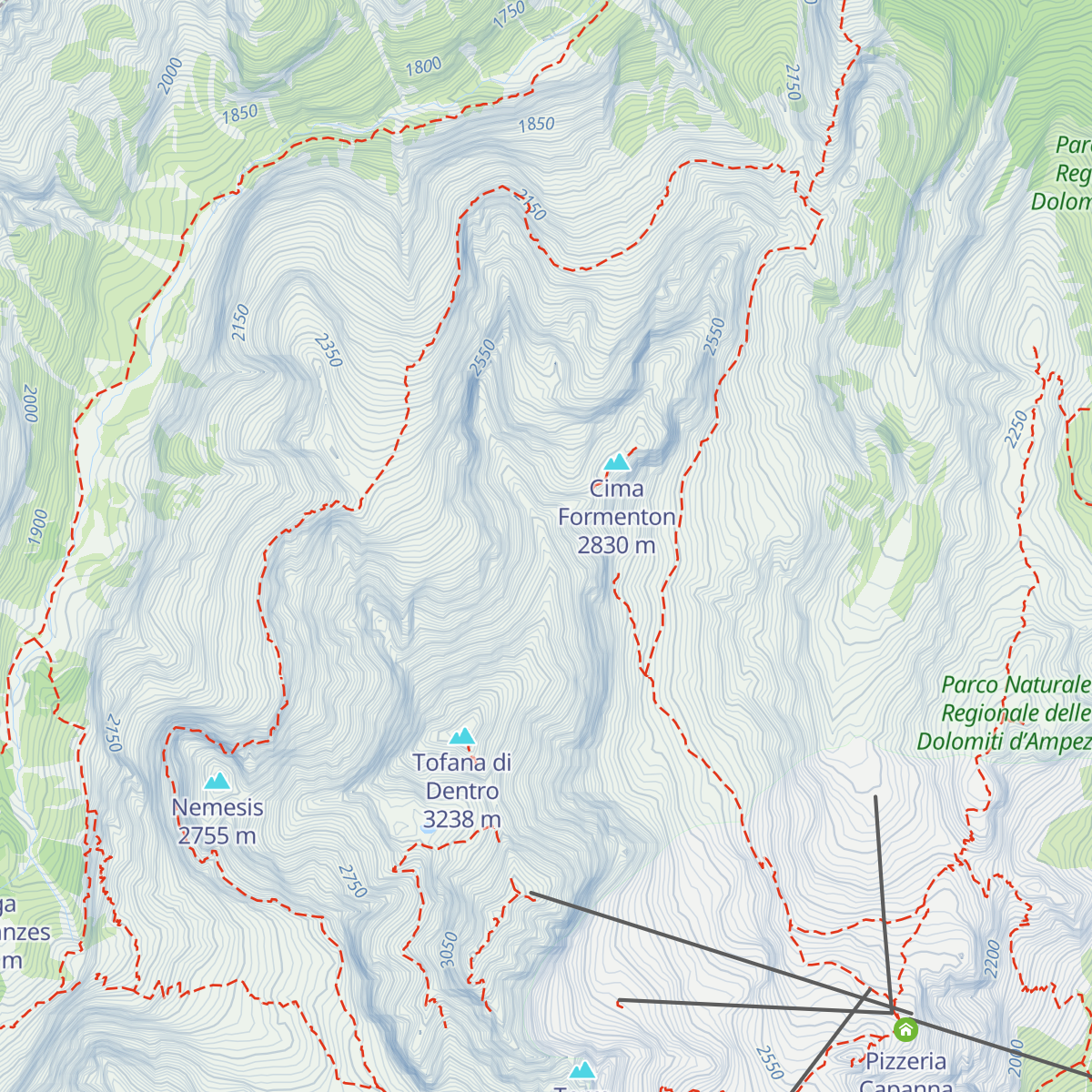 Bivacco Baracca degli Alpini map