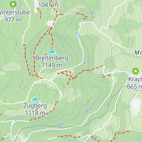 Map of Breitenberghütte