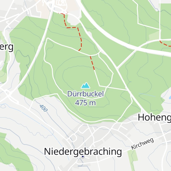 Map of Dürrbuckel
