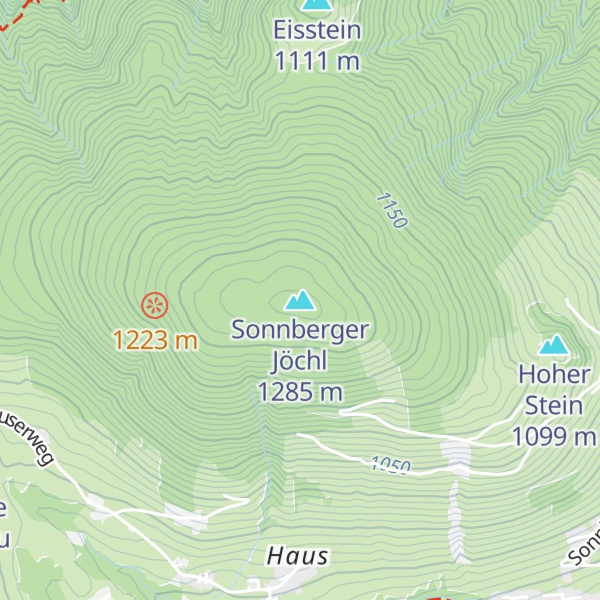 Map of Sonnberger Jöchl