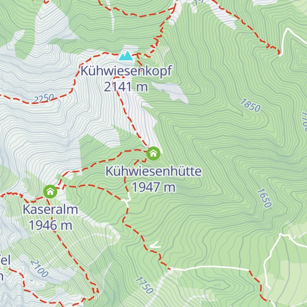 Map of Kühwiesenhütte