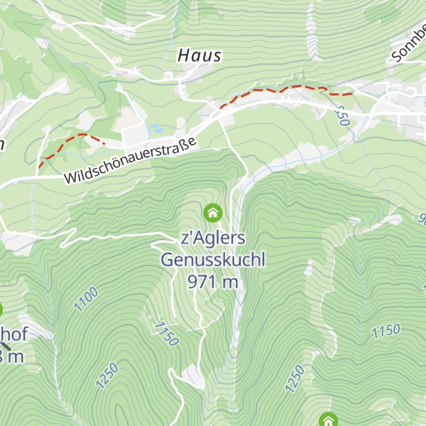 Map of z'Aglers Genusskuchl